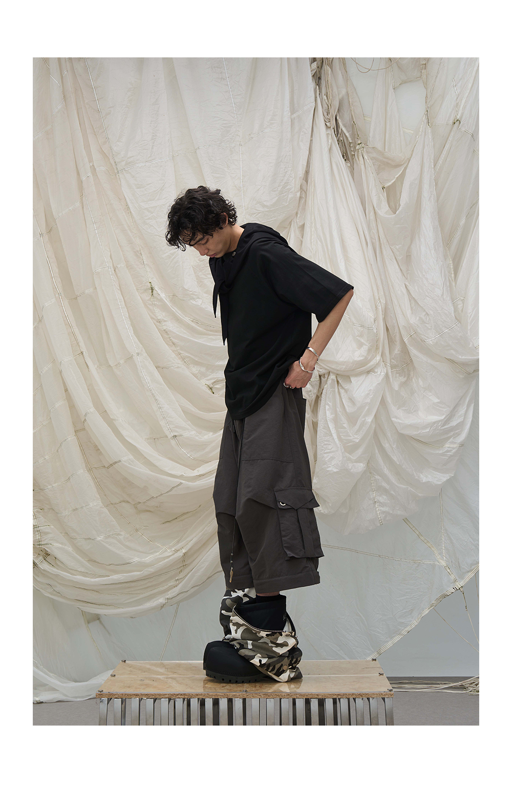 Detachable camouflage workwear casual pants