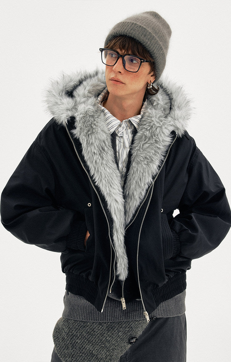 Faux Two-Piece Patchwork Jacket