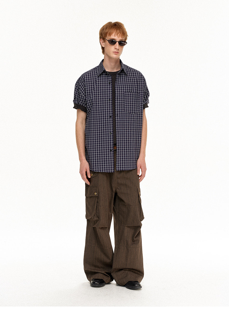 Oversized Retro Check Shirt