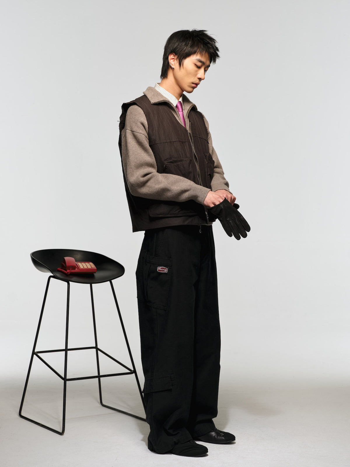 Multi-Pocket Loose-Fit Work Pants