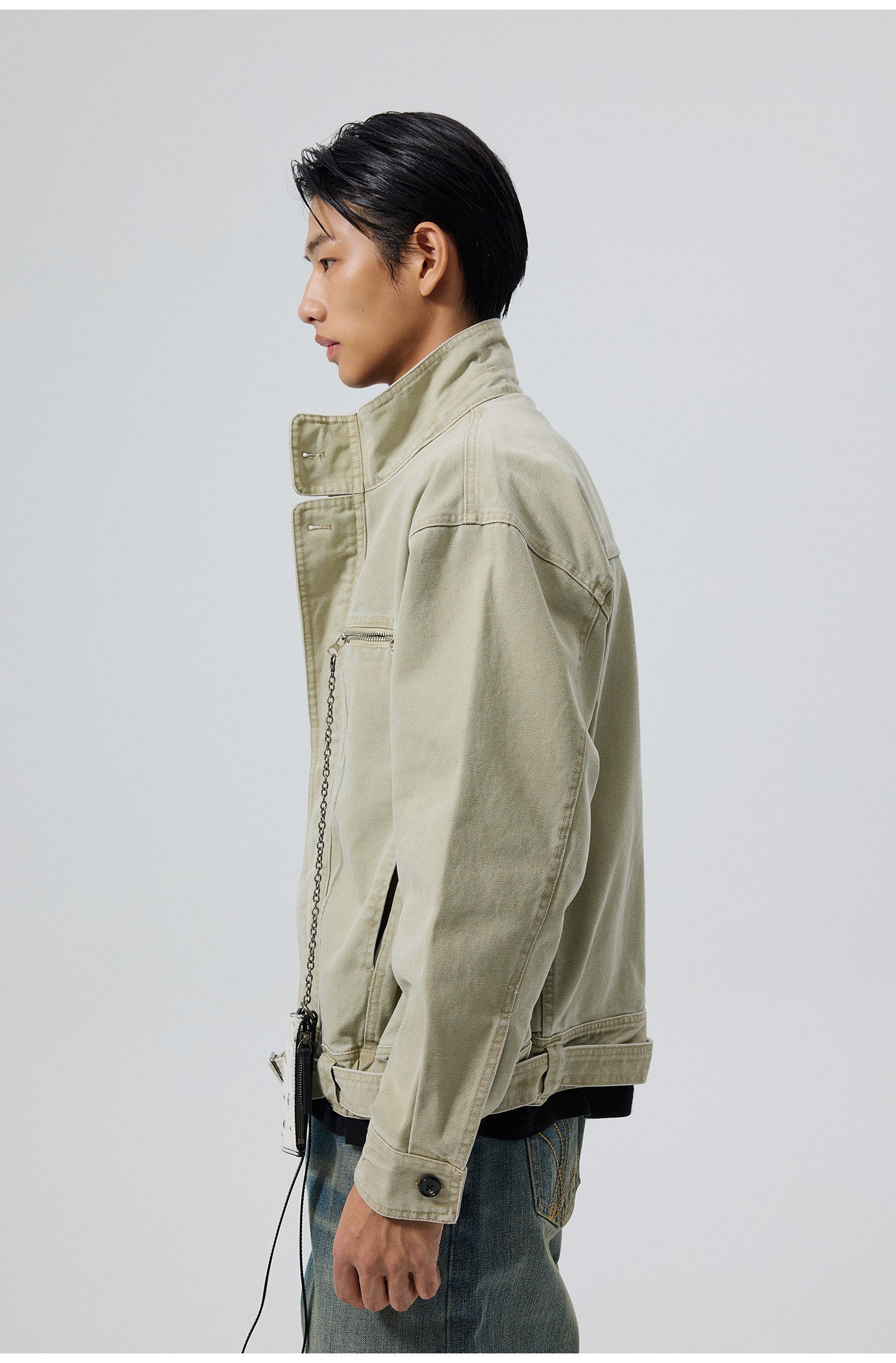 Stand Collar Harrington Jacket