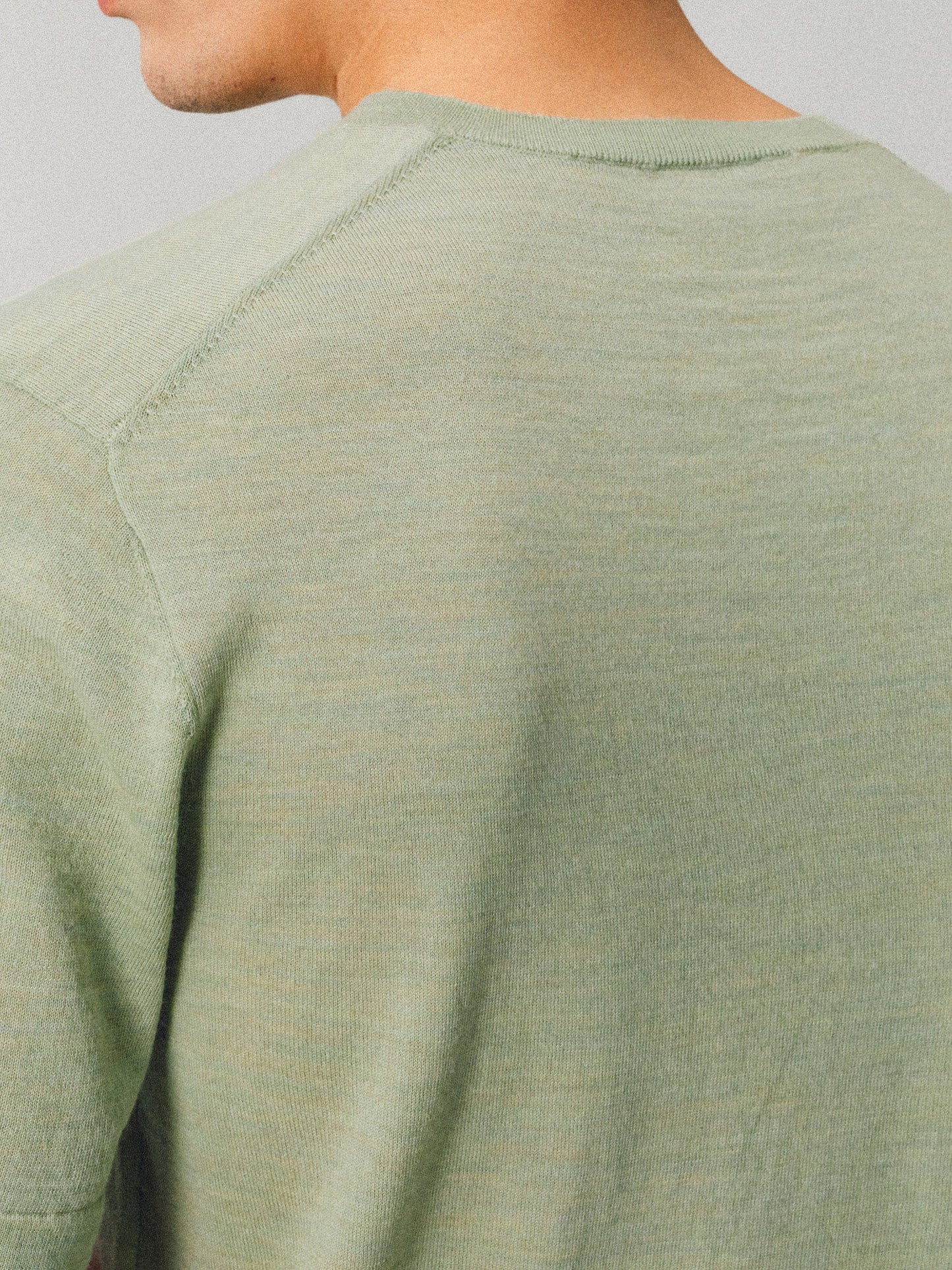 V-neck Wool Knit Shirt