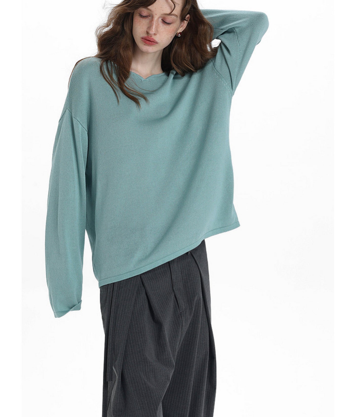 Small V-Neck Knit Shirt