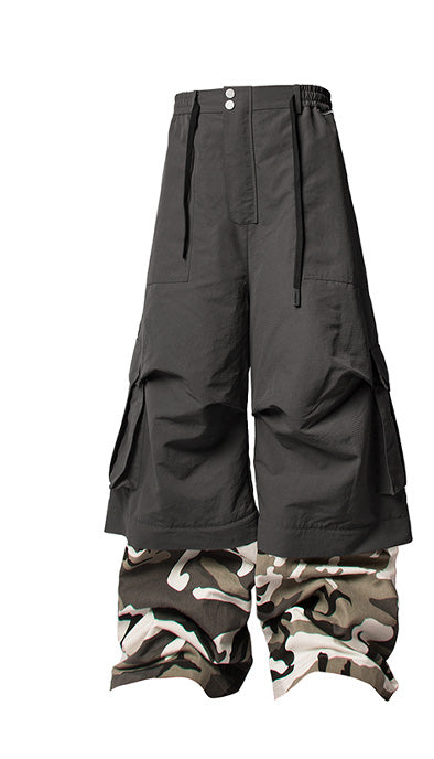 Detachable camouflage workwear casual pants