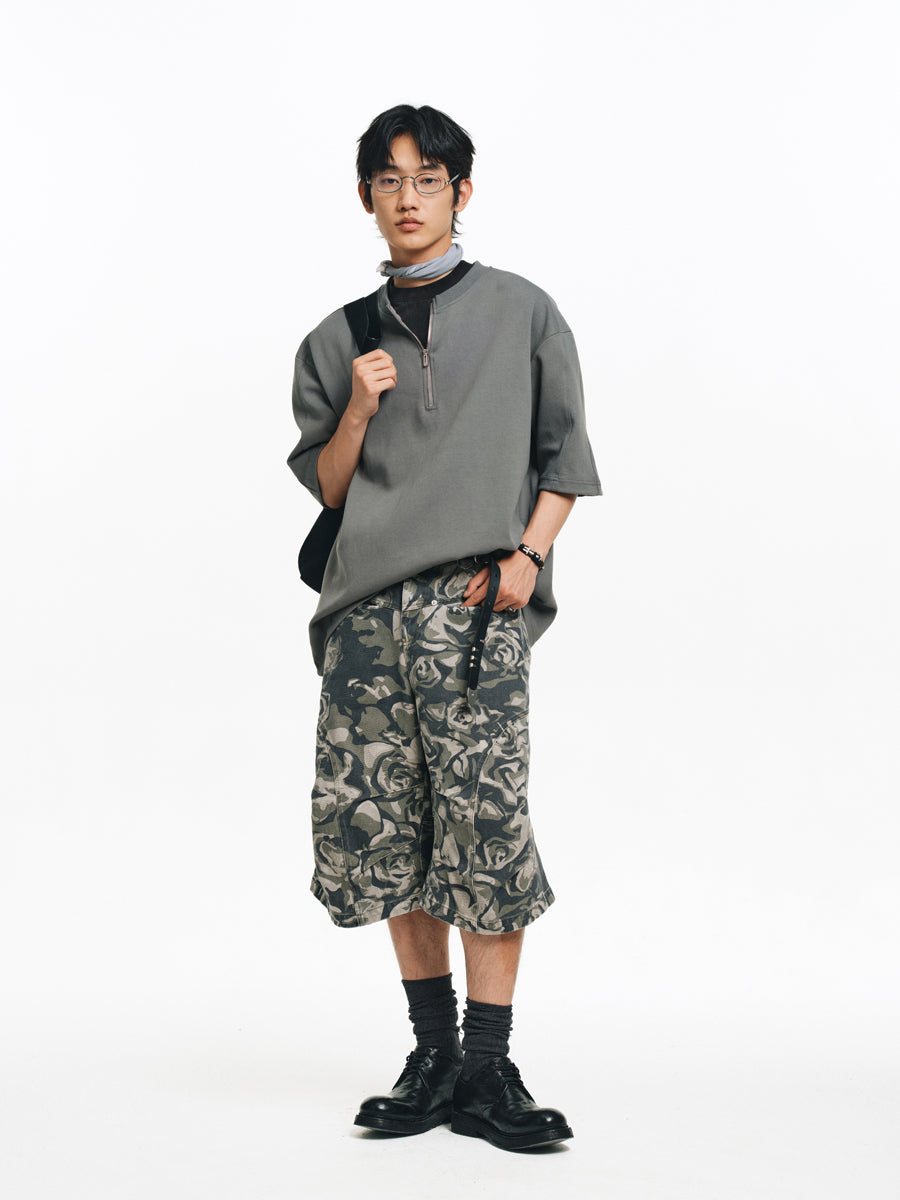 Air Layer Zipper T-Shirt