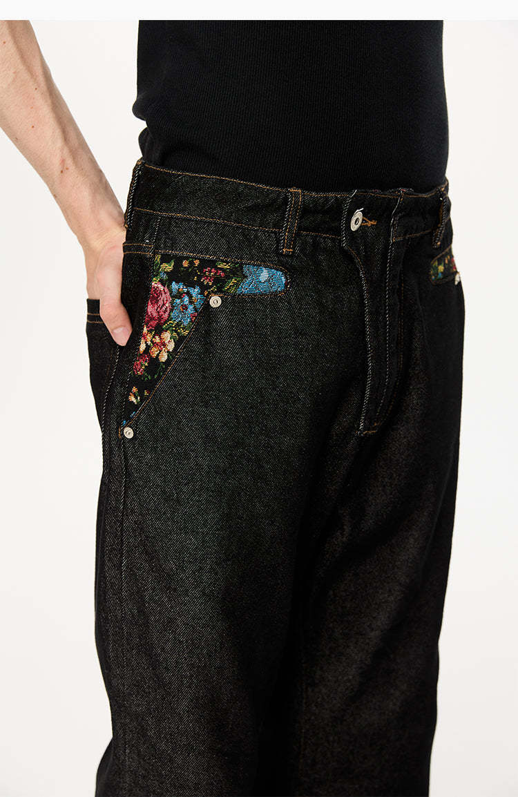 Stitch-Wash Flared Jeans