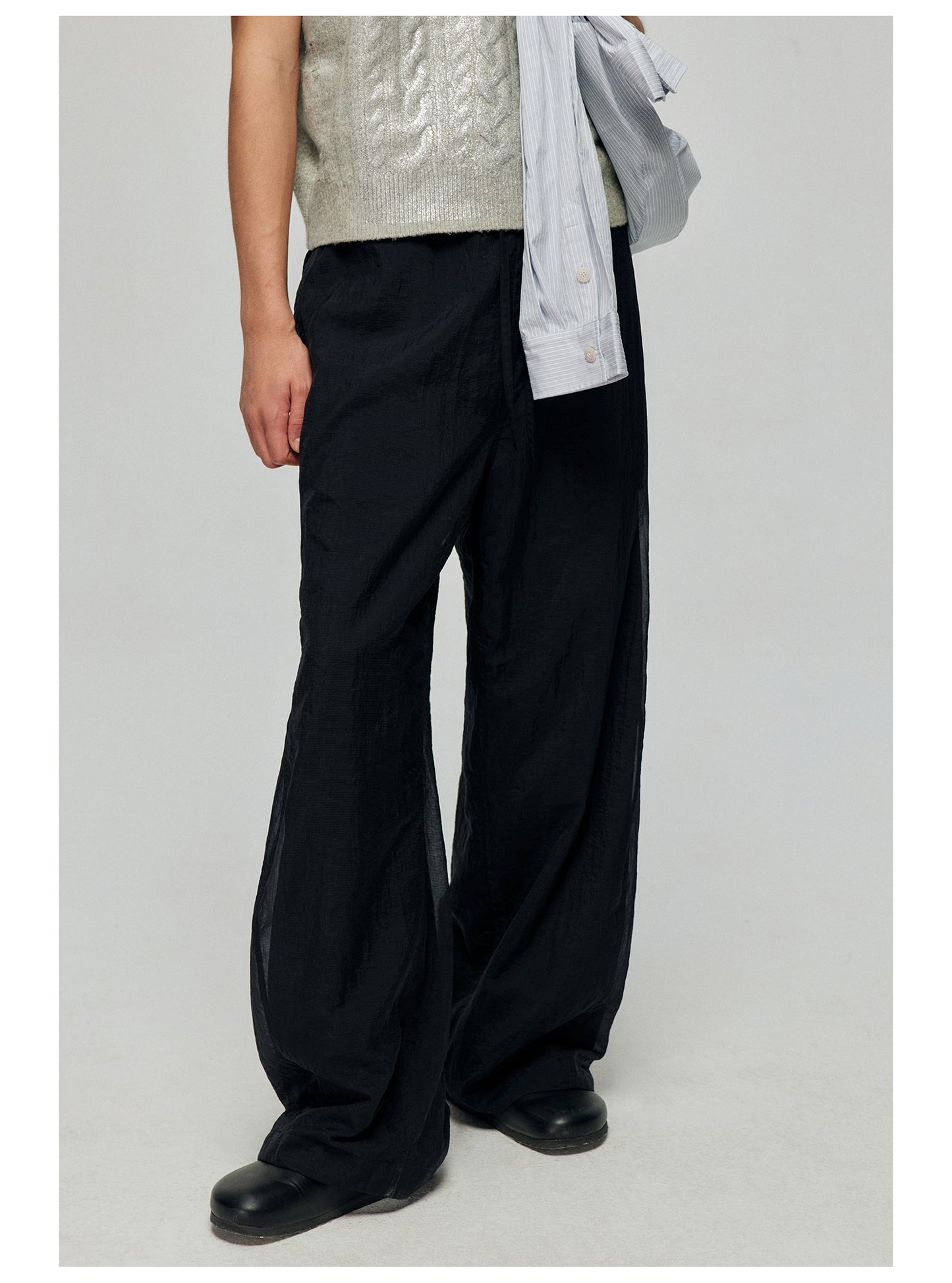 Nylon 2-layer casual pants