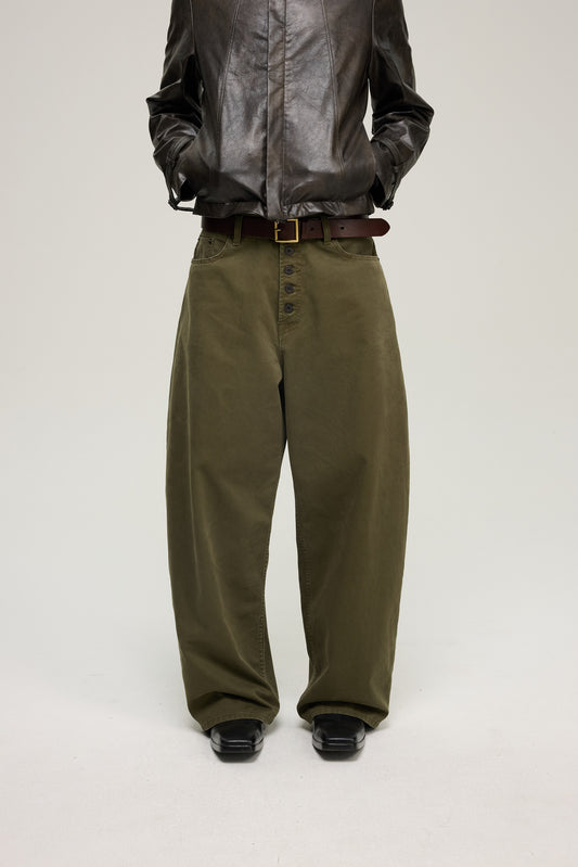 Wash-Out Loose-Fit Baggy Pants