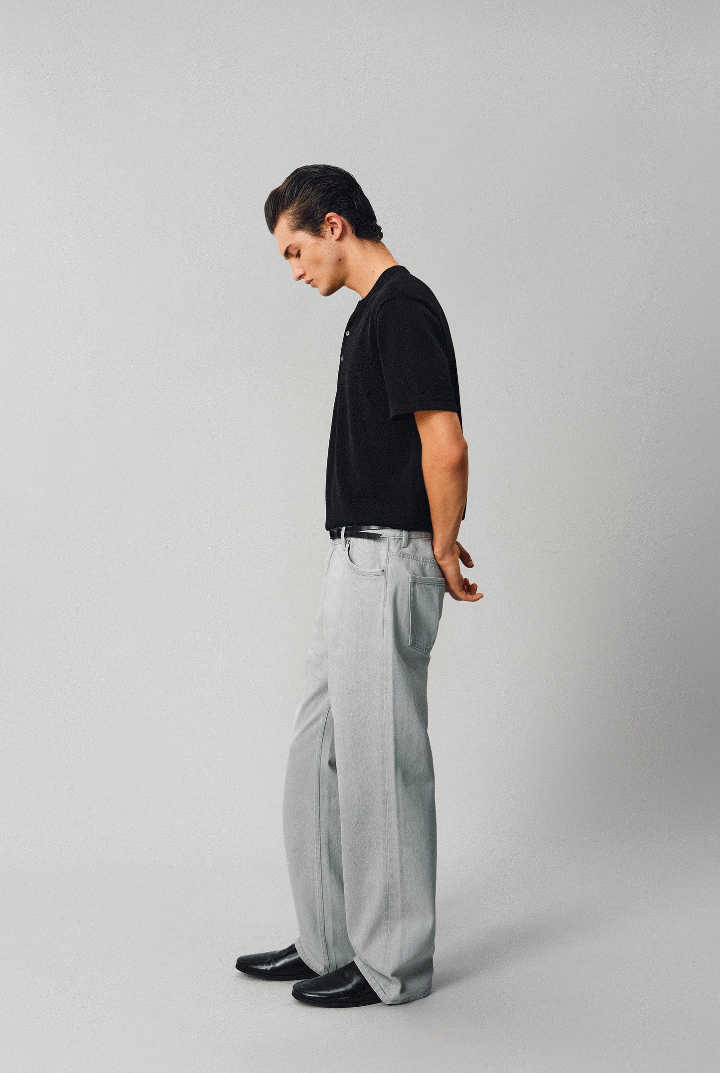 Simple Henry-Neck T-Shirt