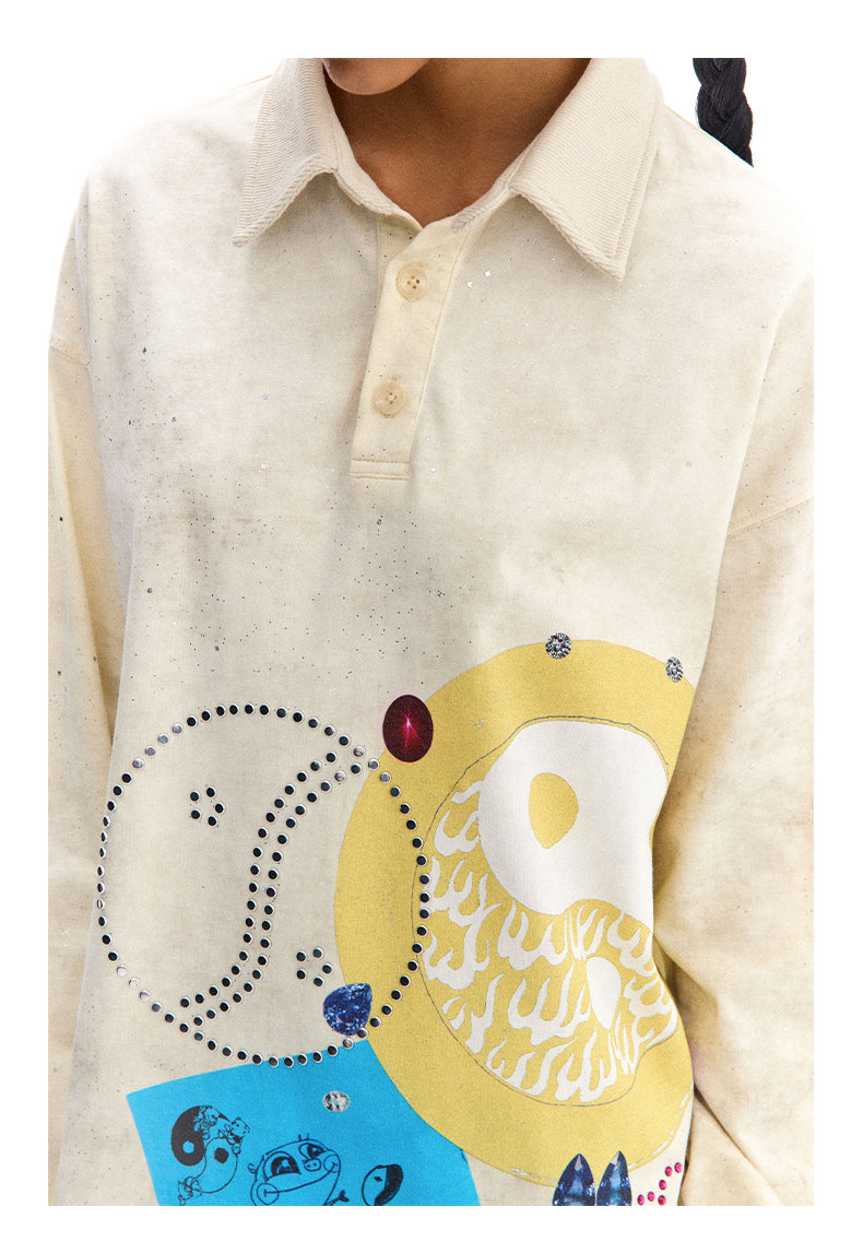 Taiji Sticky Notes Polo Shirt