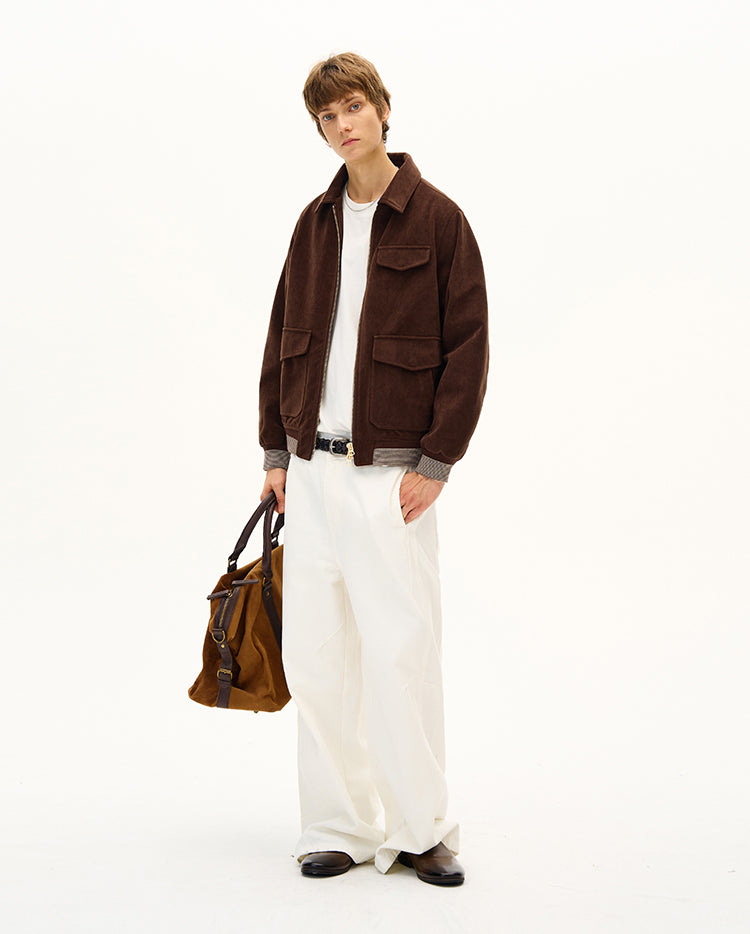 Multi-Pocket Double-Zipper Jacket