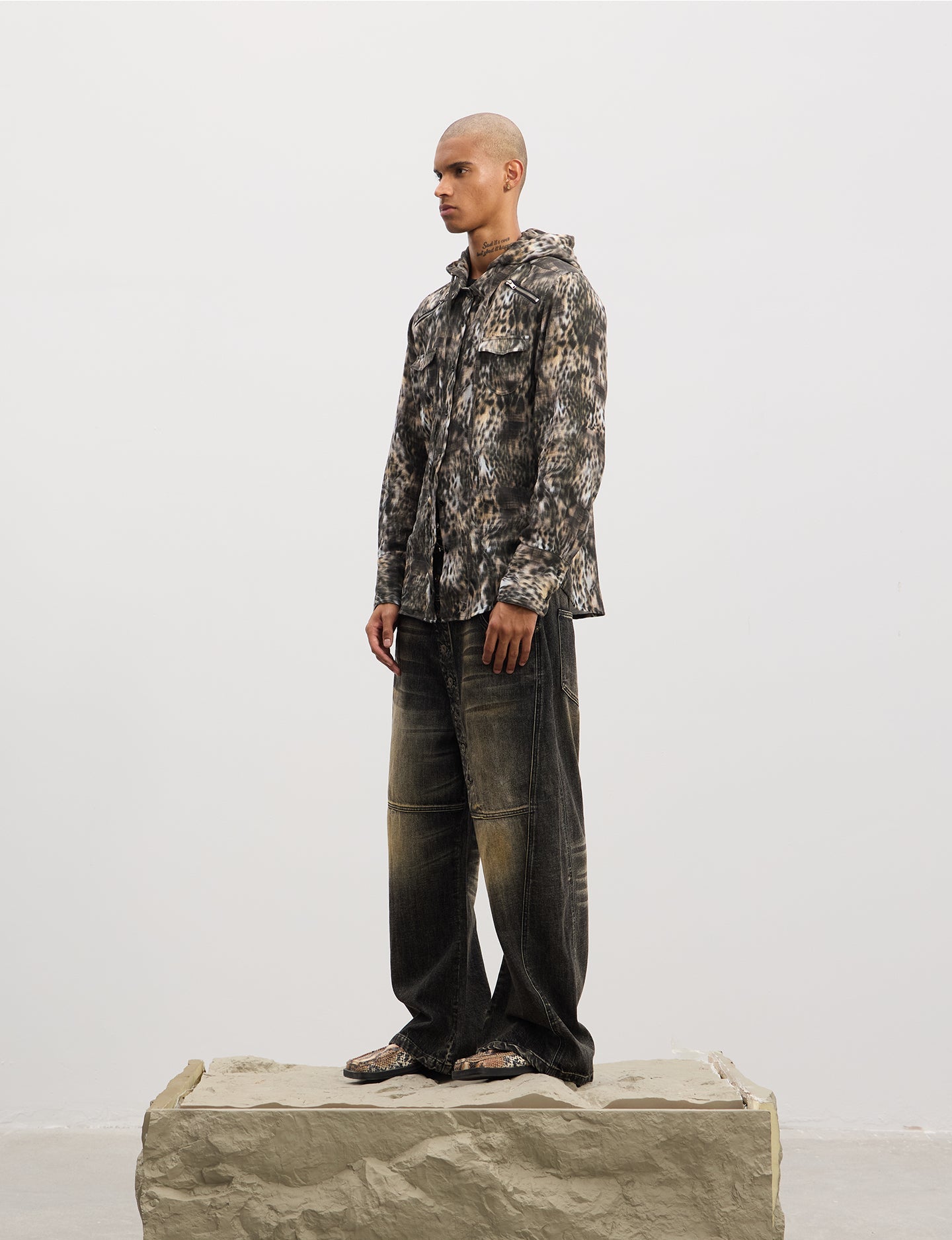 Heavy-Duty Distressed Jeans