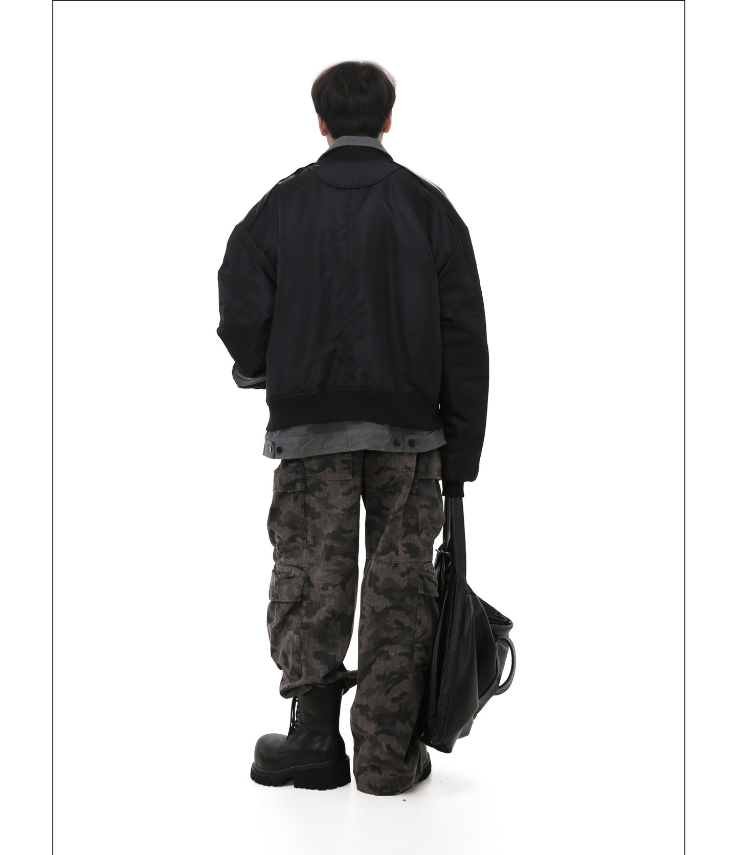 Stitch design lapel cotton jacket