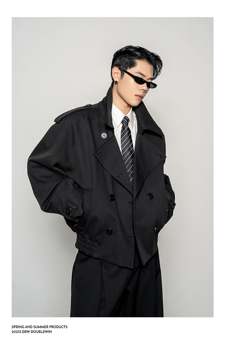 Large Lapel Trench Coat