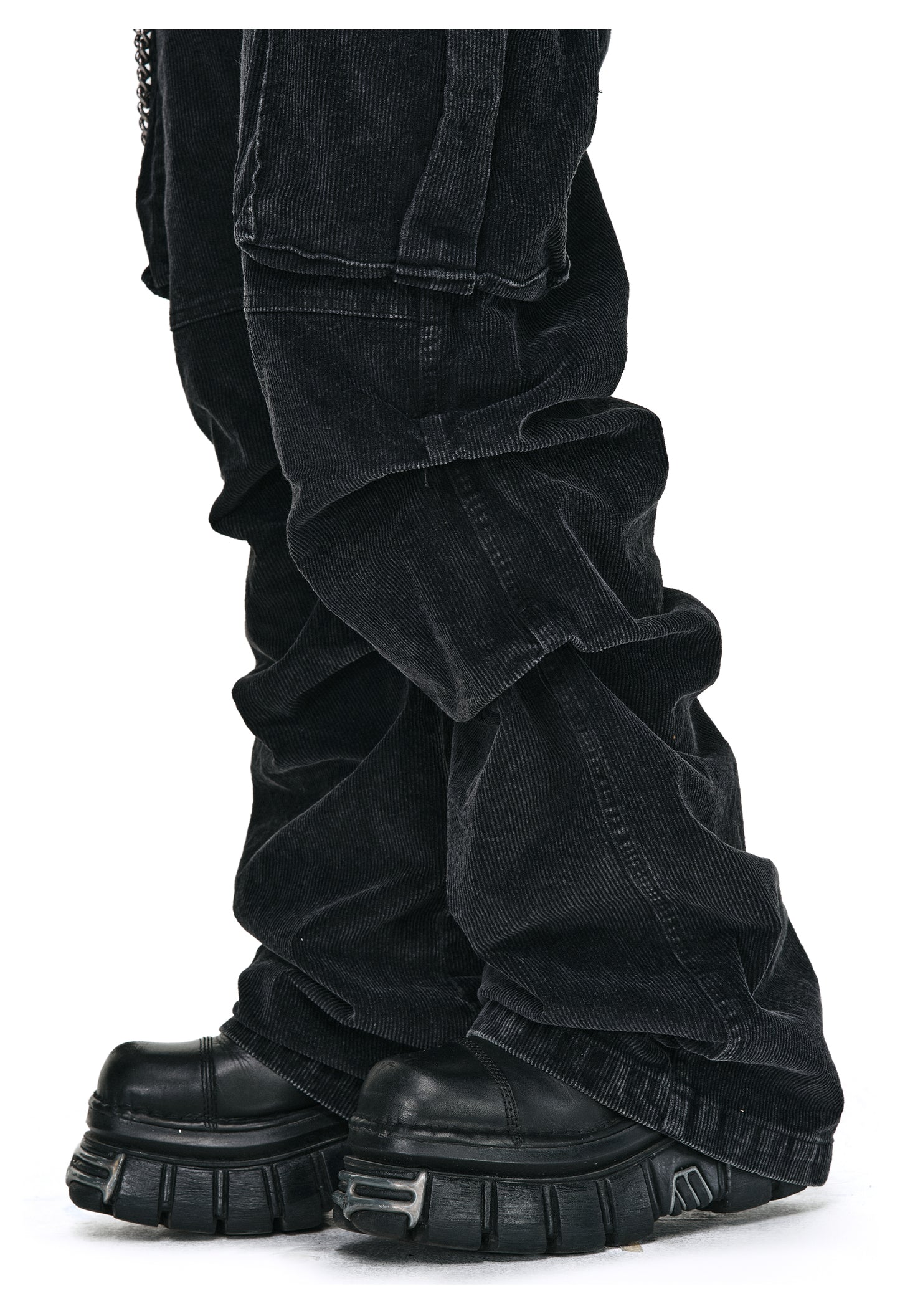 Heavy-Wash Casual Pants