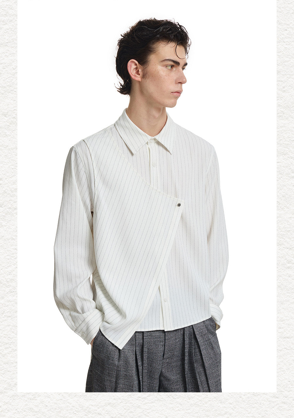 Deconstructed-Cut Casual Shirt