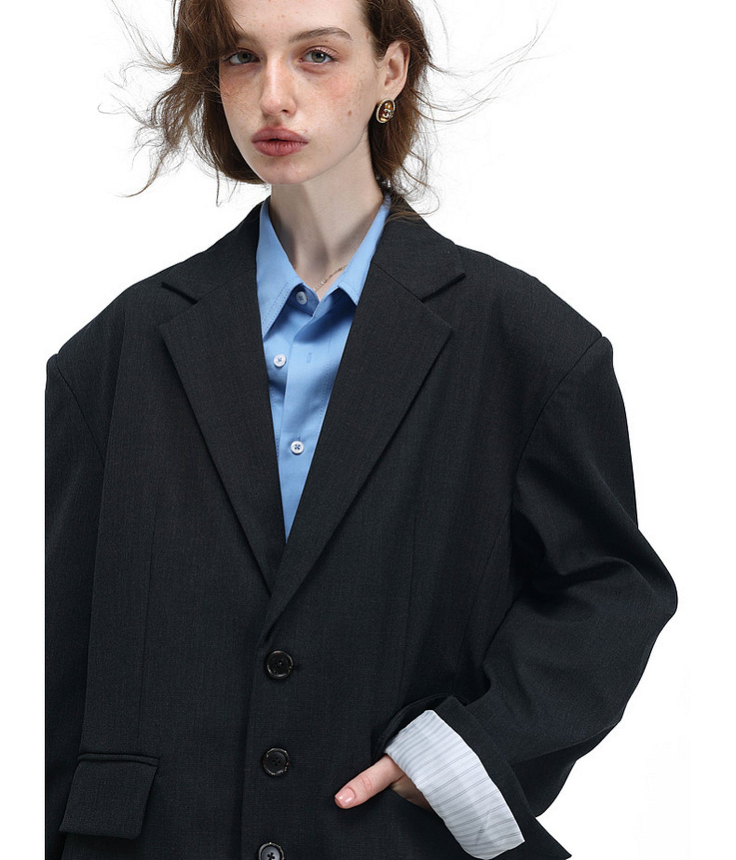 Stitched-Stripe Jacket