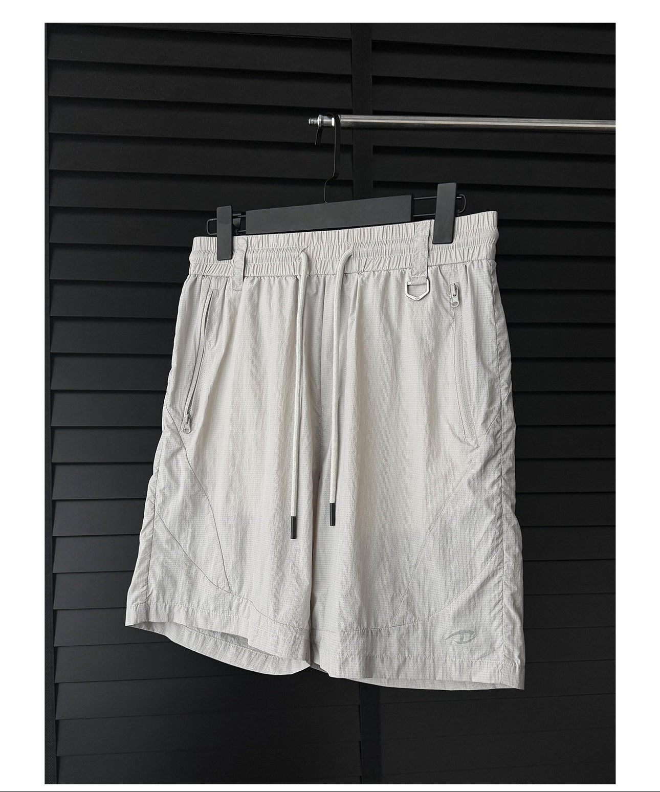 Silky-textured nylon shorts