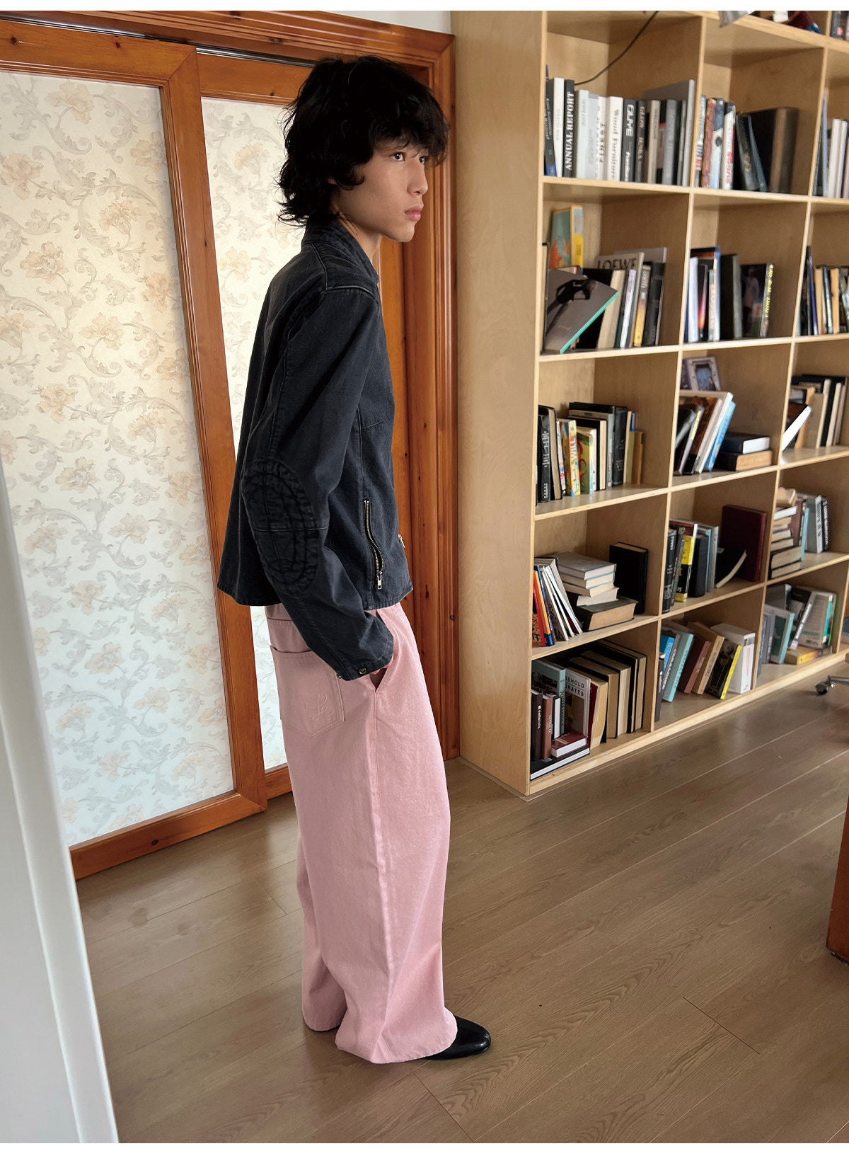 Glitter Wide-Leg Jeans