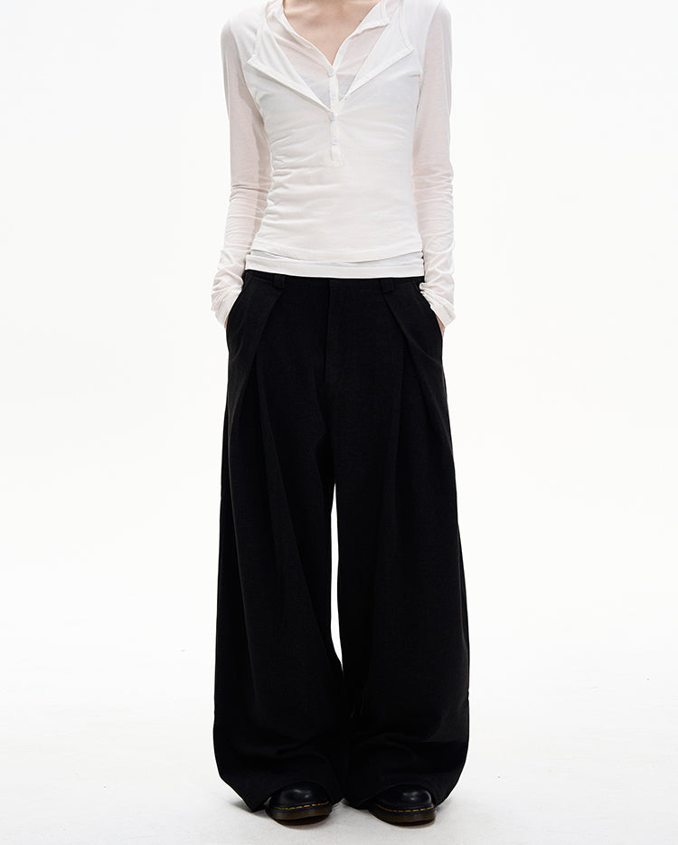 Minimalist High-End Casual Pants