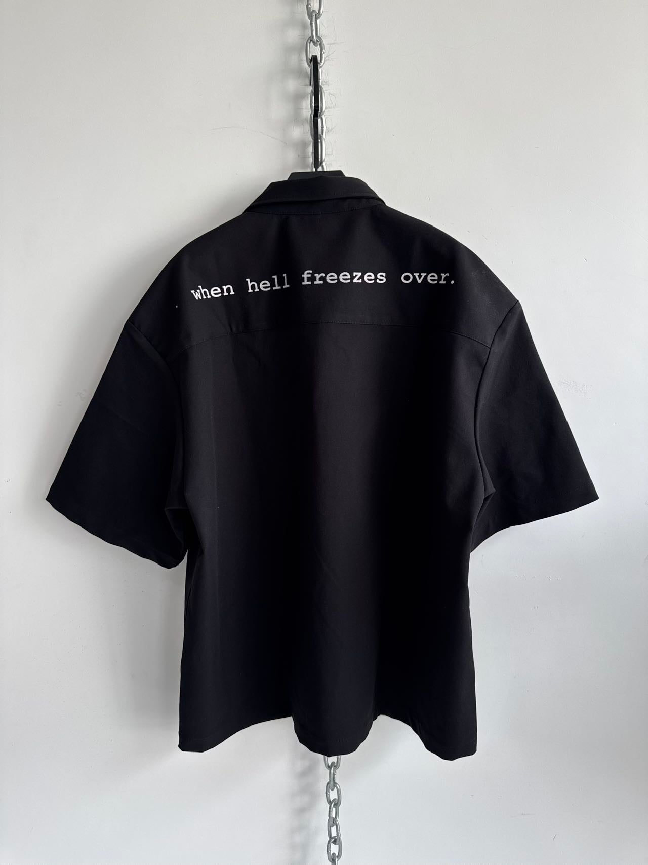 Loose-Fit Hand-Printed Shirt