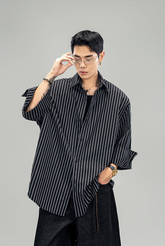 Breathable striped shirt