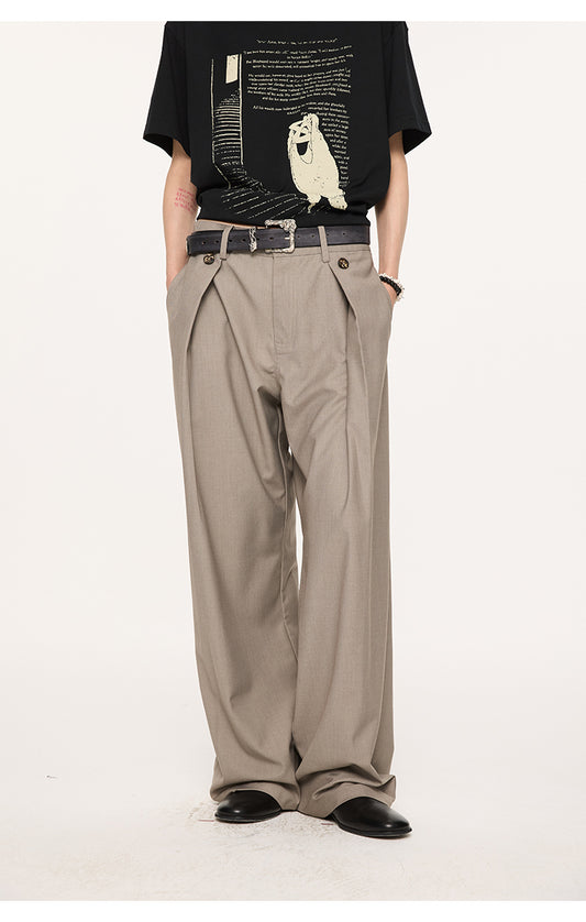 Hem Deconstructed Casual Pants