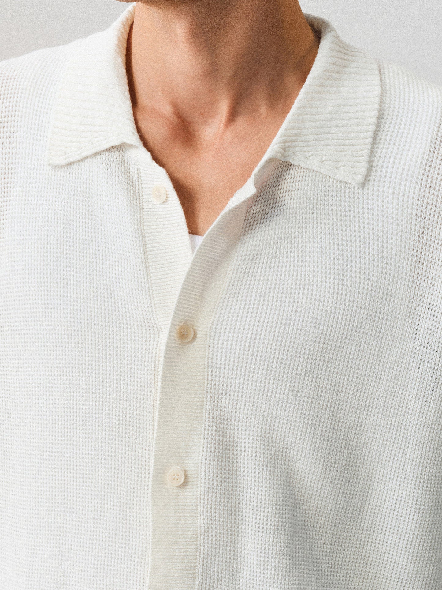 Textured Linen-Cotton Blend Shirt