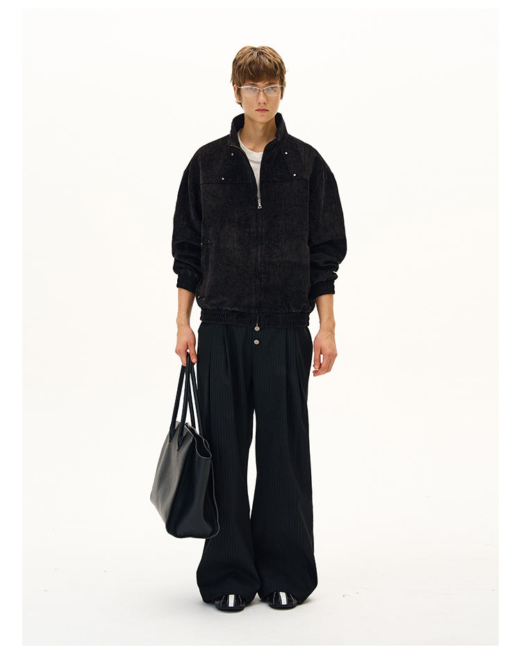 Imitation Suede Jacket