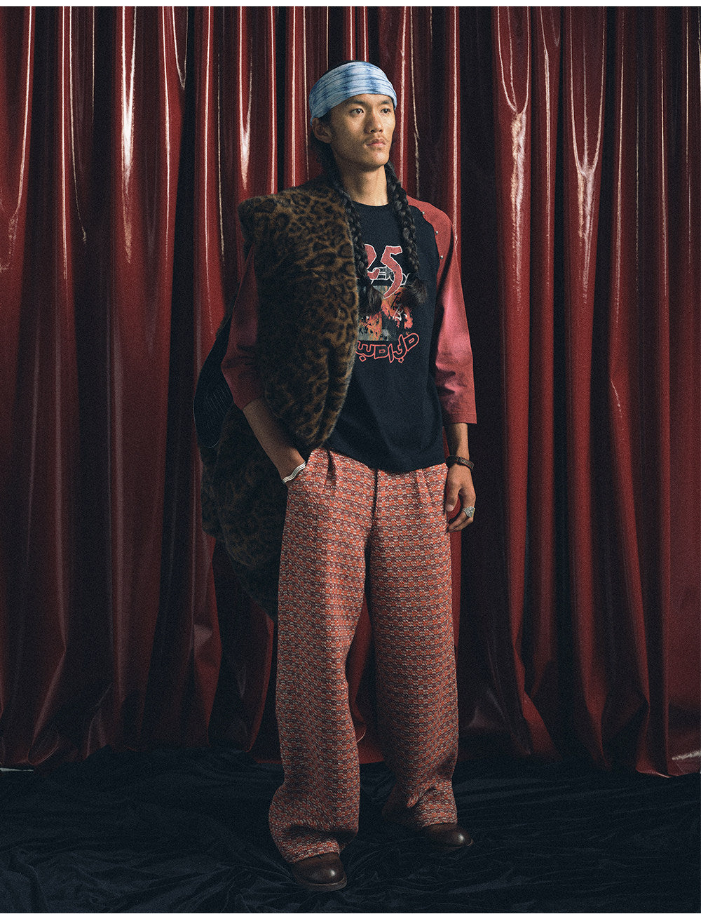 Studded Raglan Sleeve T-Shirt