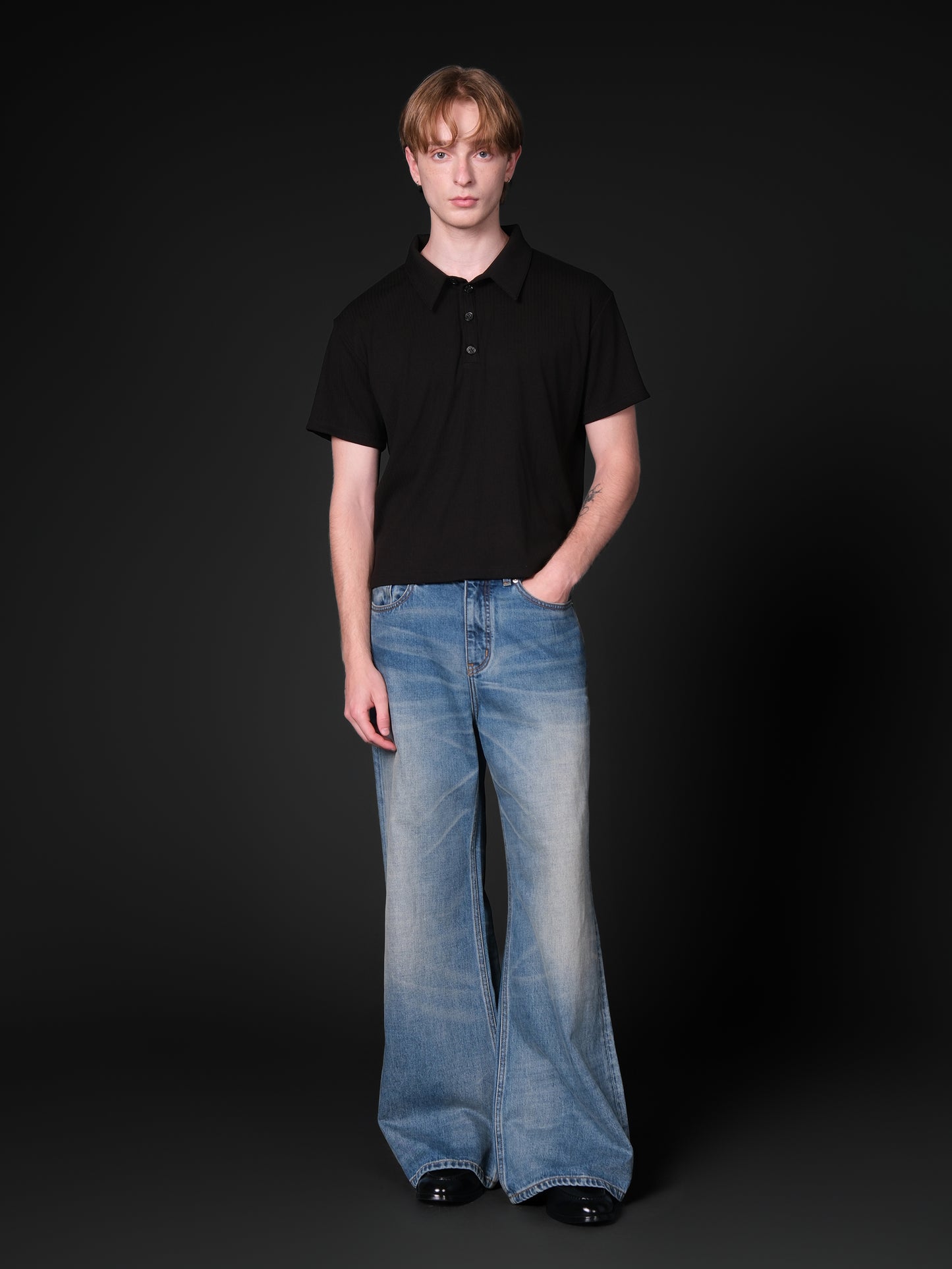 Short Wide Polo Shirt