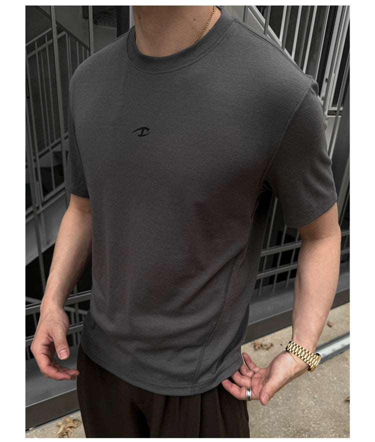 Round-Neck T-Shirt with a Single Design