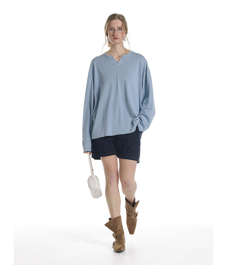 Vintage Style V-Neck T-Shirt
