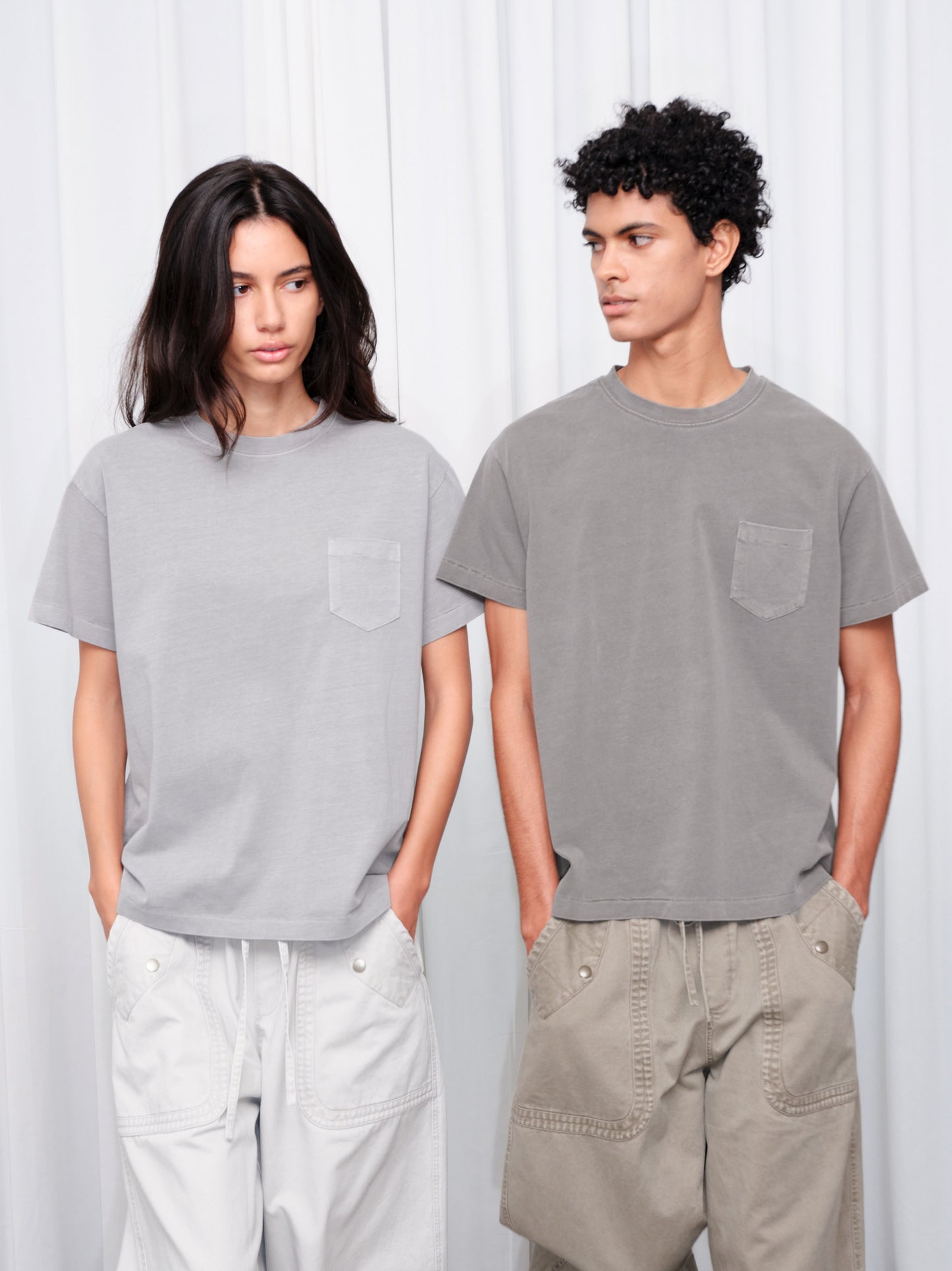 Vintage-Style Fitted T-Shirt