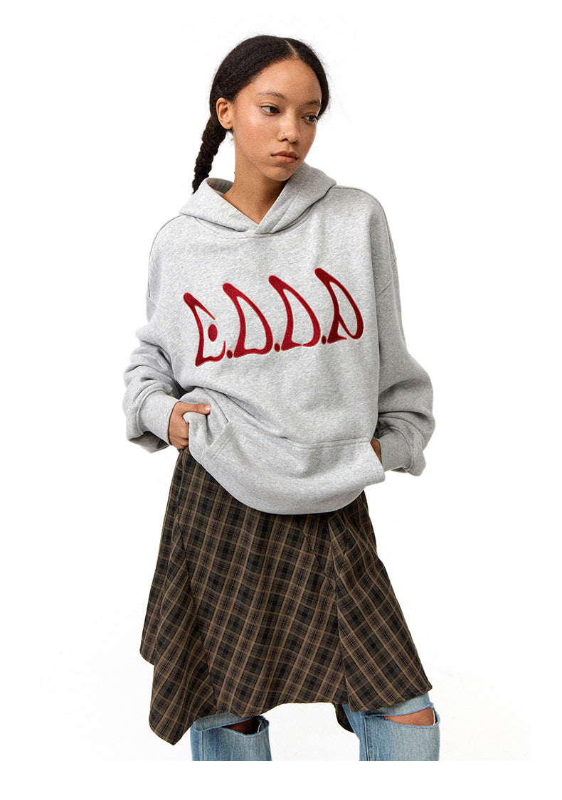 Embroidered Hooded Sweatshirt