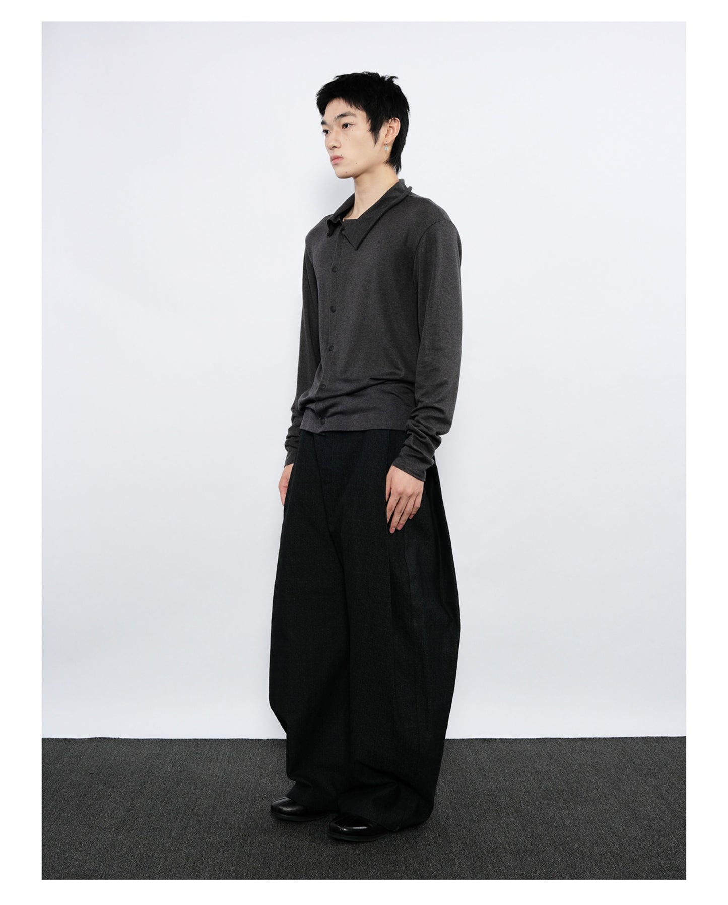 Double-Breasted Slim Cardigan