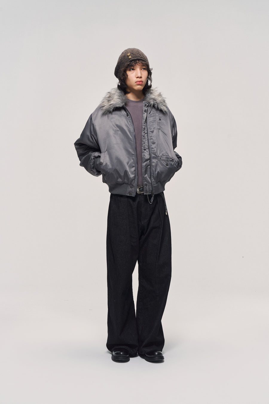 Vintage Double Pleated Jeans