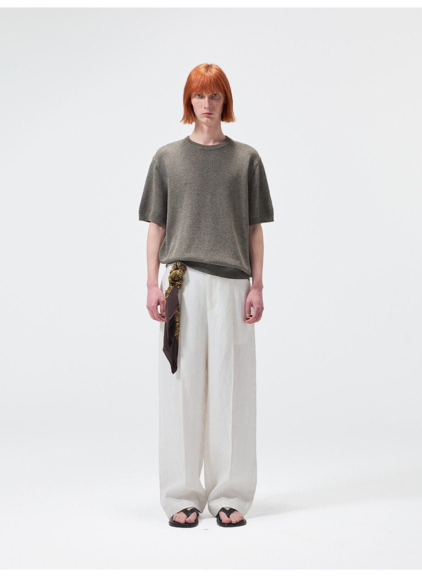 통기성 니트 셔츠