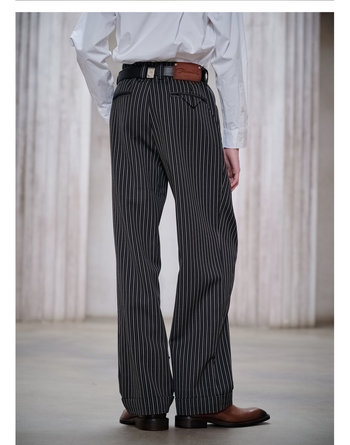 Wool High-End Straight Pants