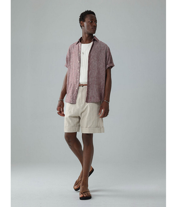 Relaxed-Fit Roll-Up Shorts