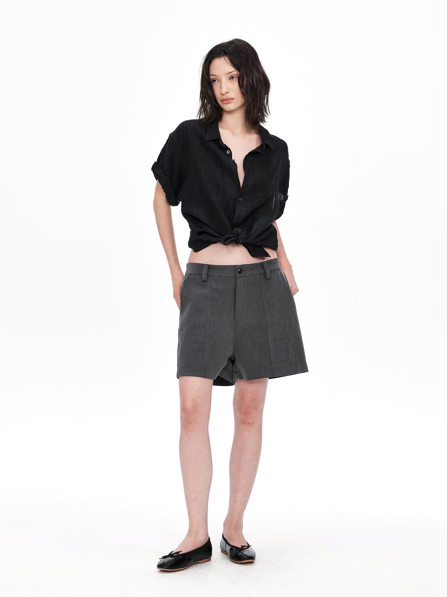 Roll-Up Sleeve Casual Shirt