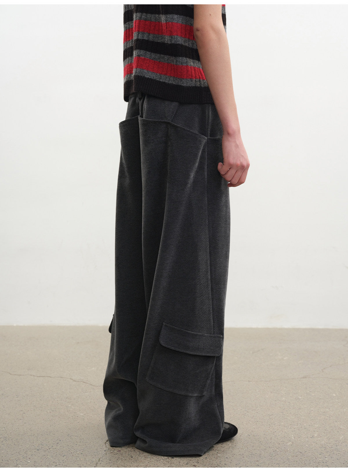 Washed Side Pocket Casual Pants