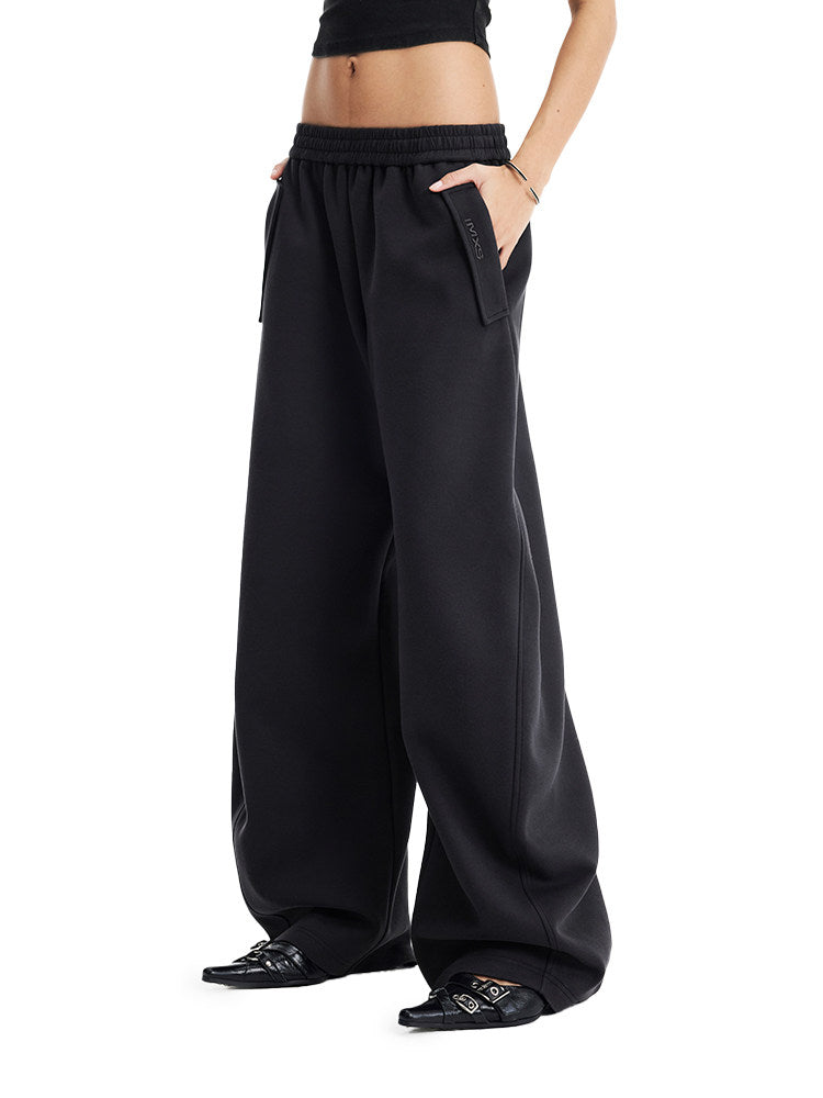 Clean-Fit Sweatpants with Elastic Waistband
