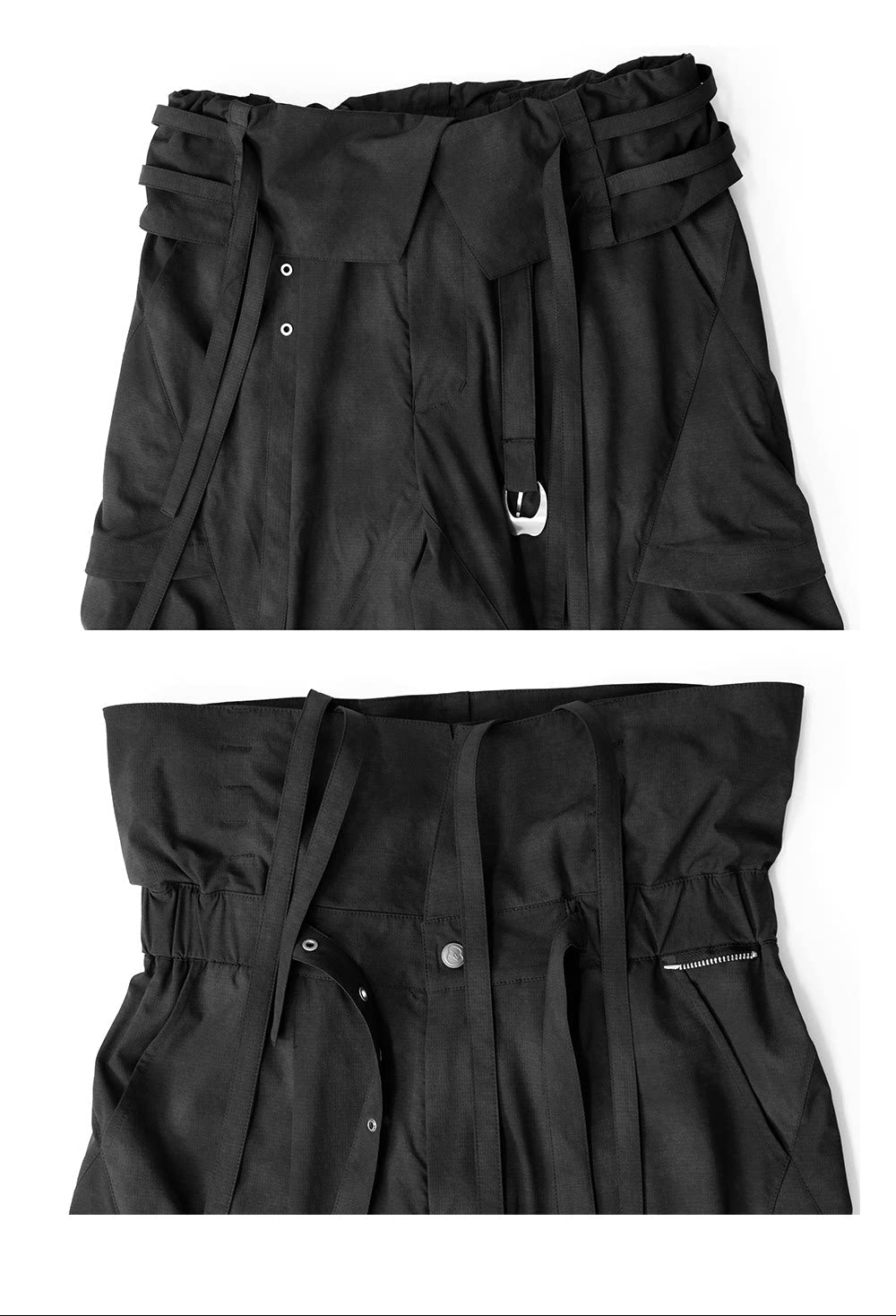 Cargo Pants with Waist Ripple Pockets