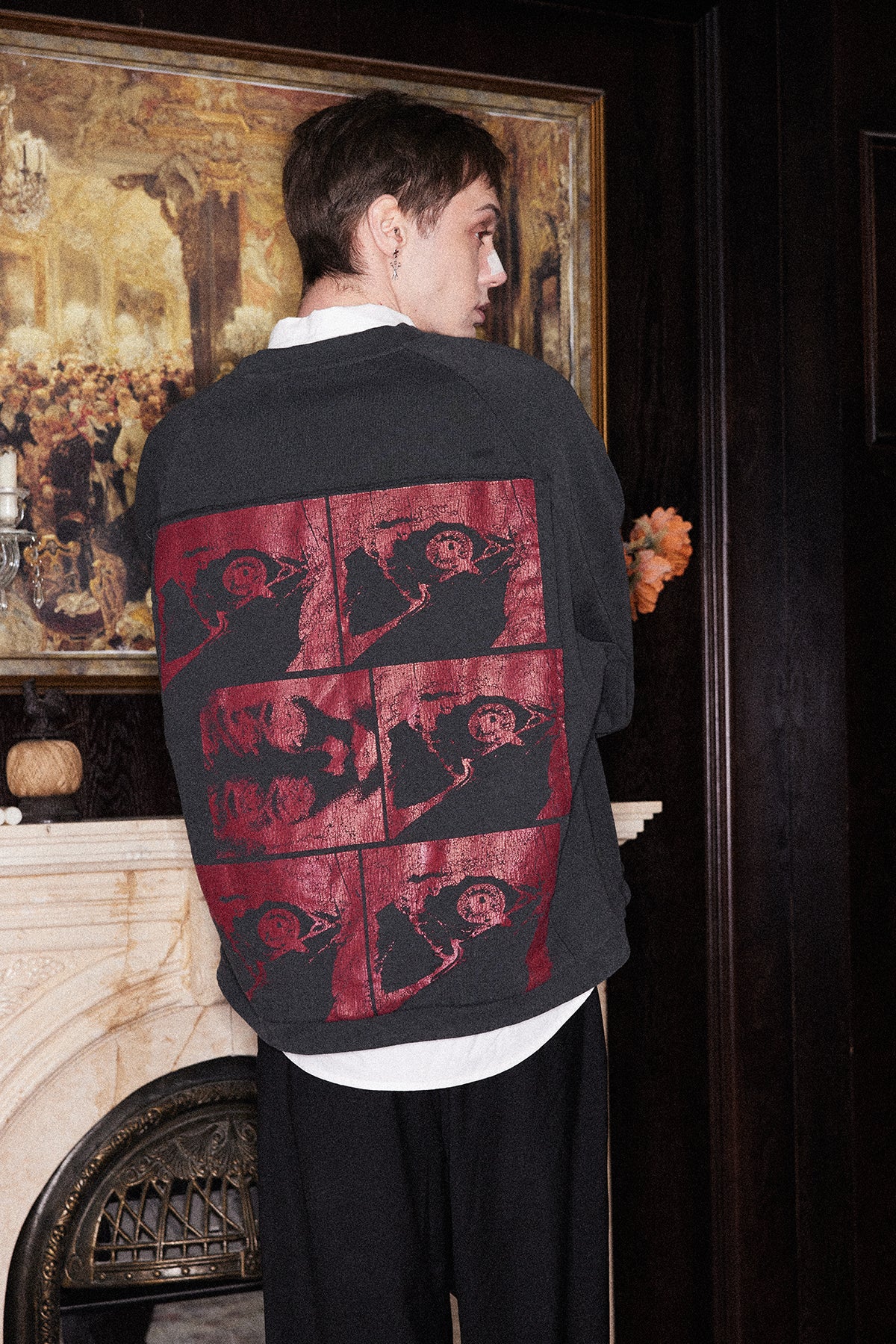 Washed Round Neck Sweatshirt