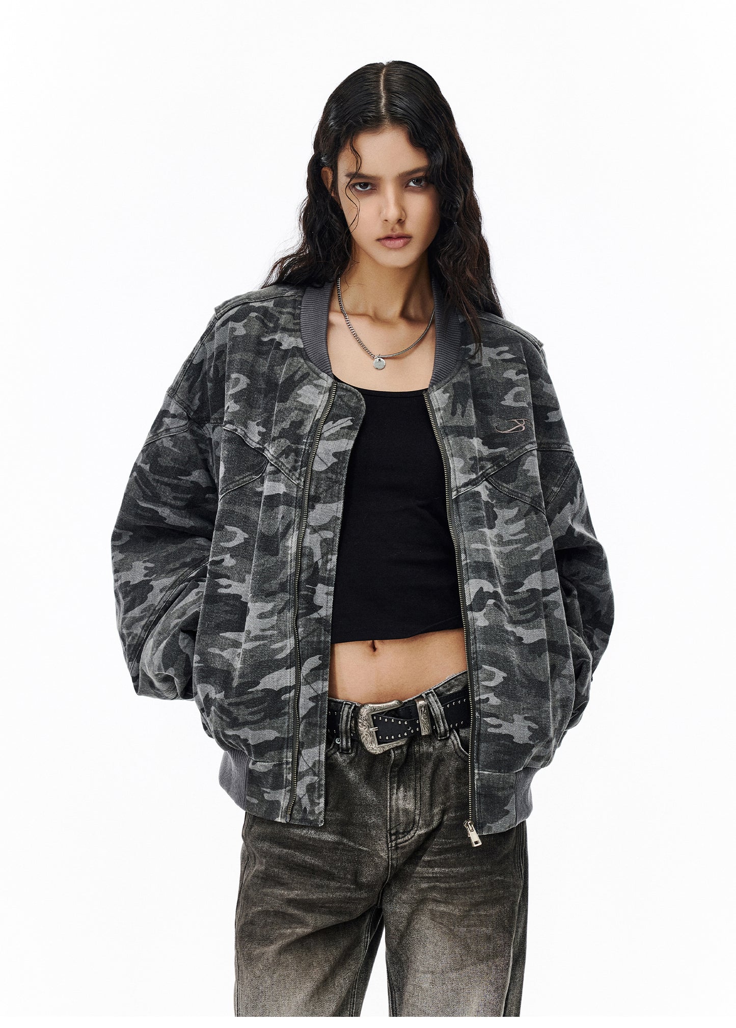 Washed Camouflage Cotton Jacket