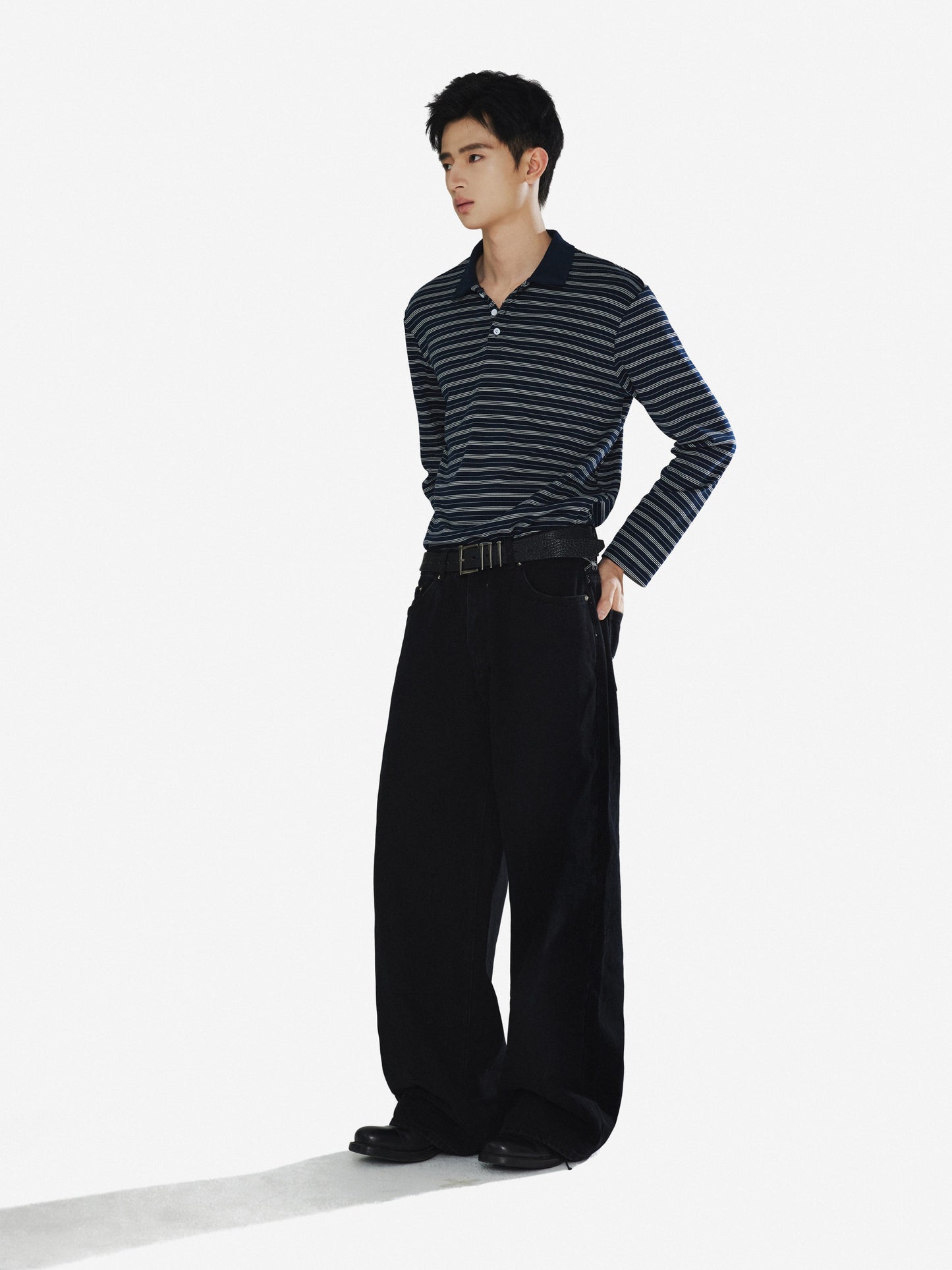 Loose-Fit Soft Polo Shirt