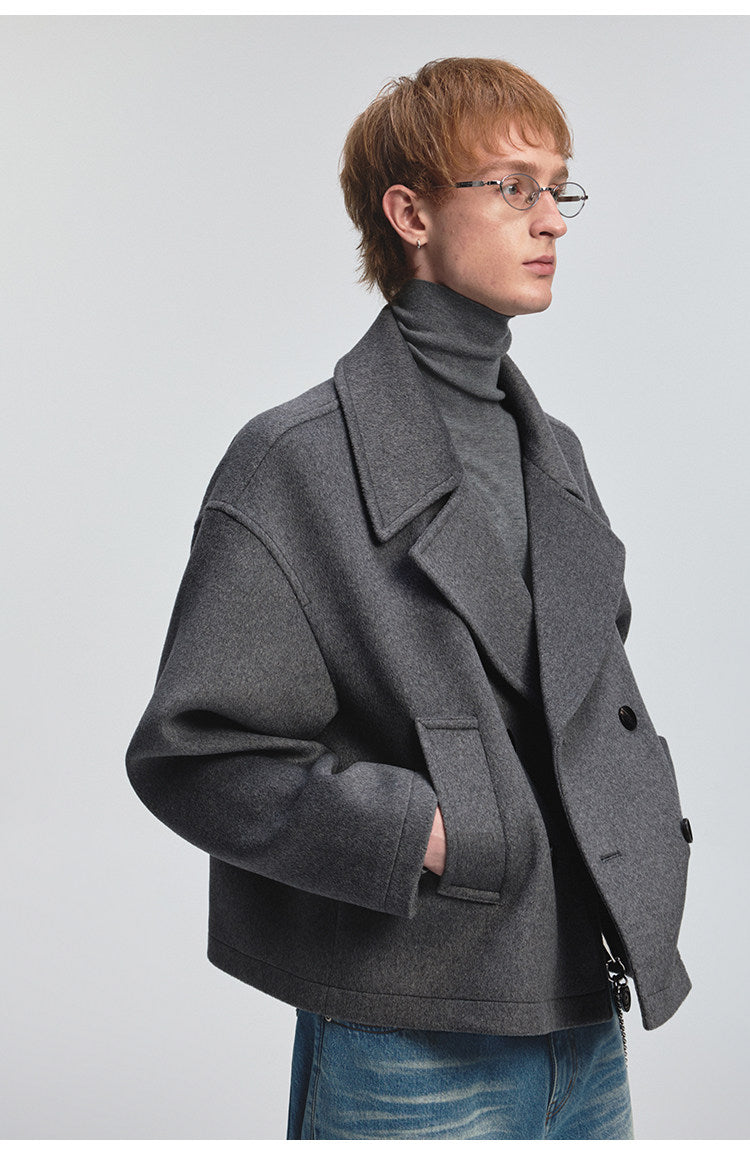 Classic Wide Lapel Jacket