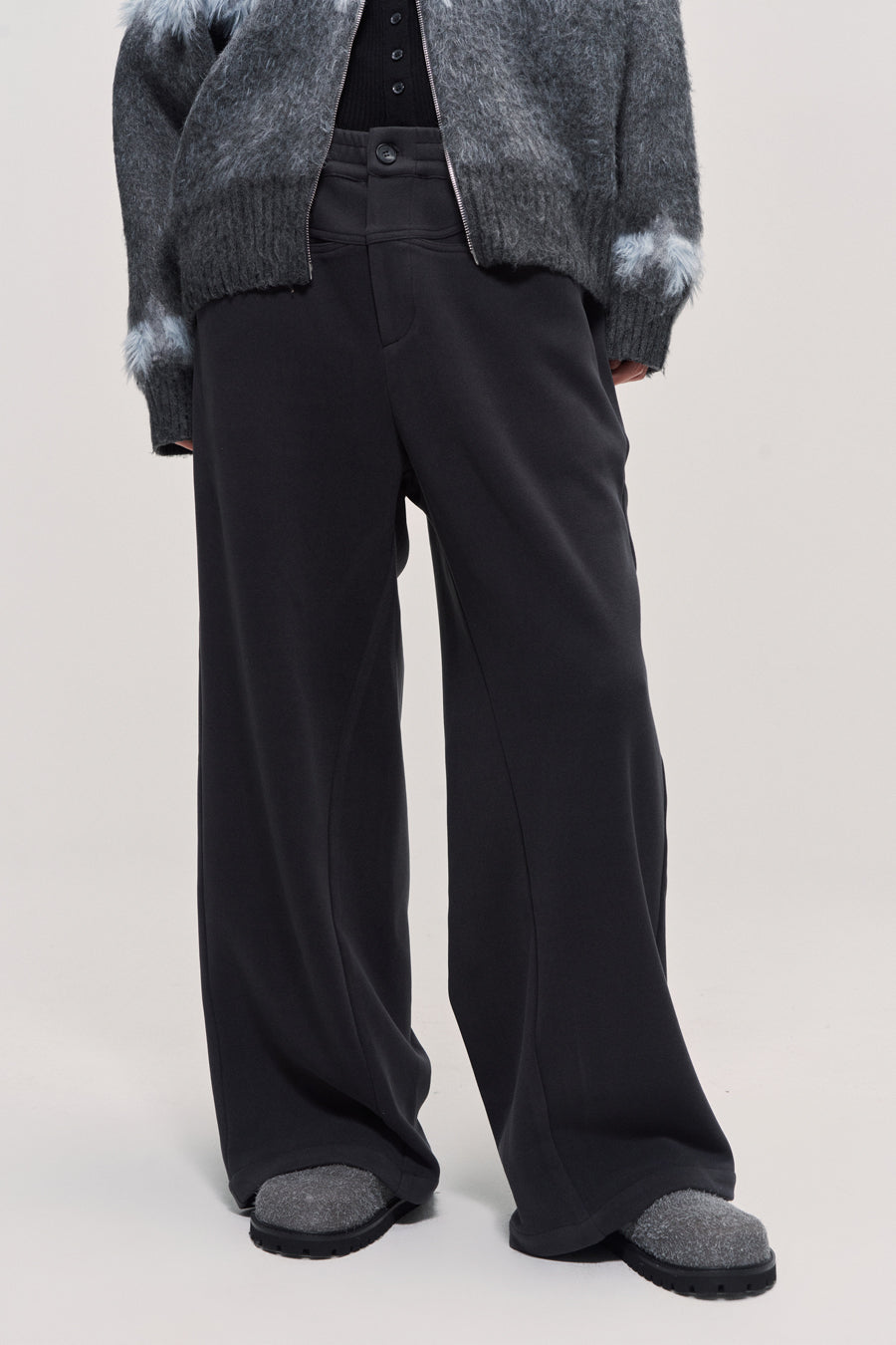 Knit Straight Casual Pants