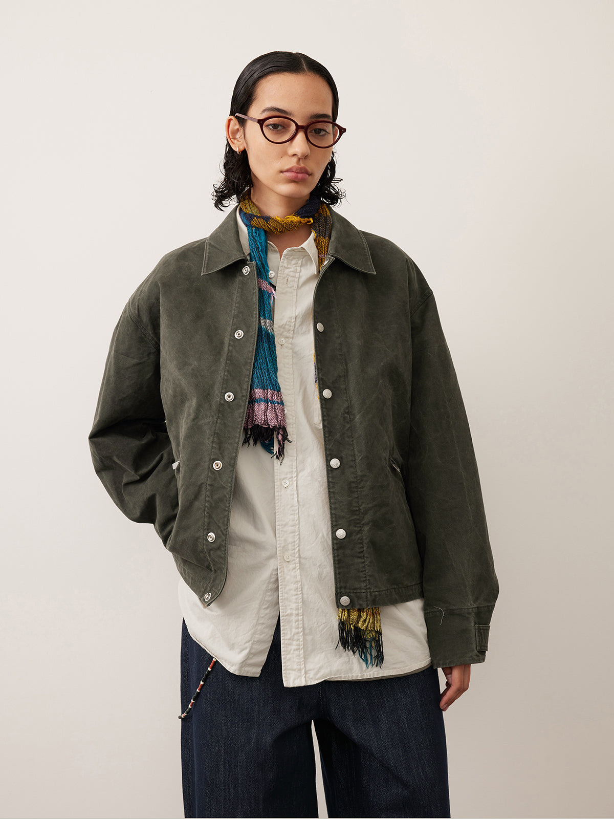 Washed Damaged Coach Jacket